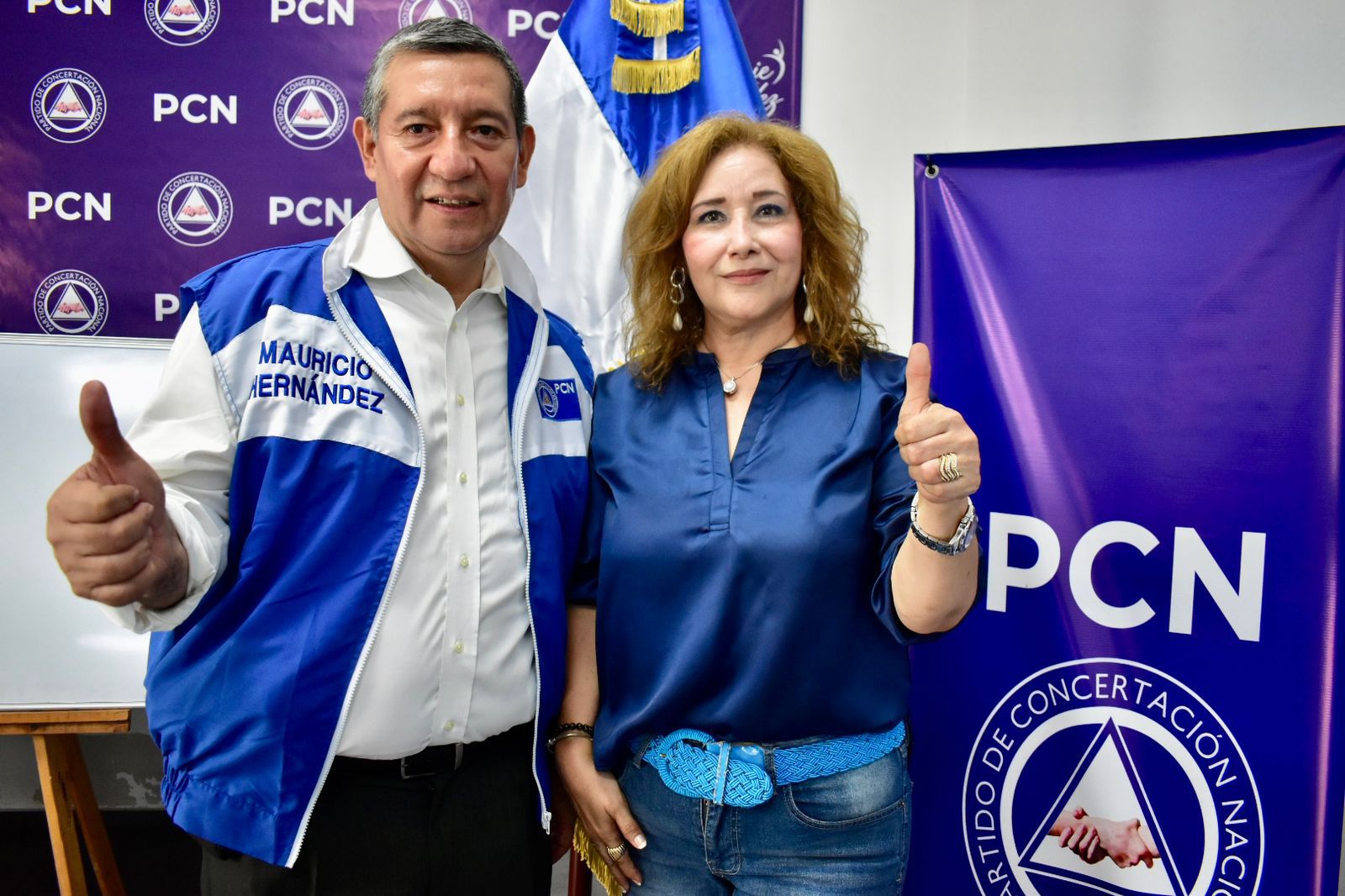 Mauricio Hernández durante una actividad del PCN